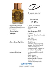 Load image into Gallery viewer, Zaharoff Signature Tabac Sample
